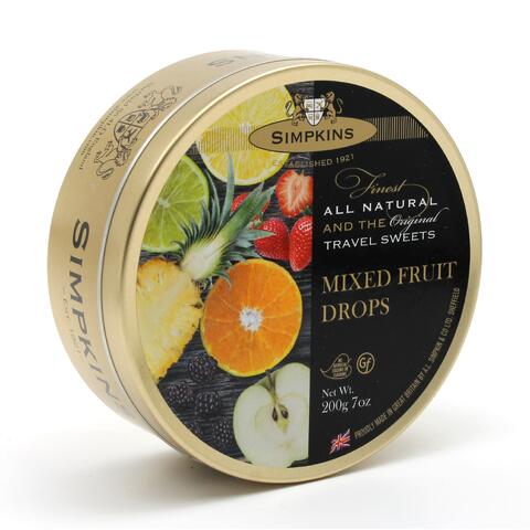 Simpkins Mixed Fruit Drops 200g 1x36