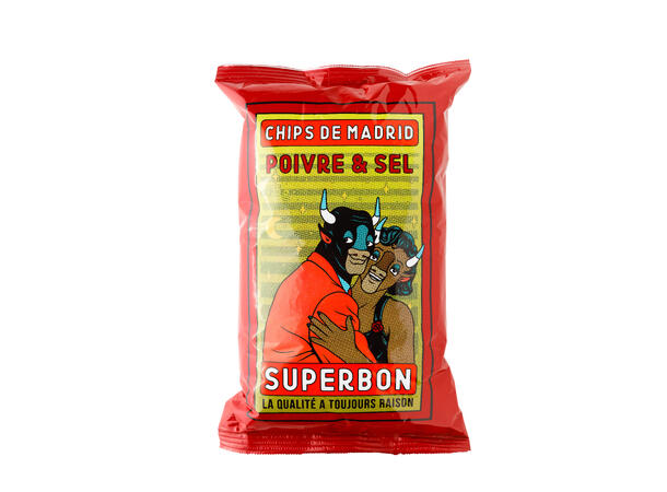 Superbon Chips Salt/Pepper 135g 1x14 
