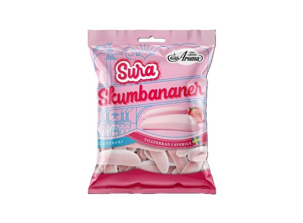 Sura Skumbananer Jordgubb 95g 1x10 