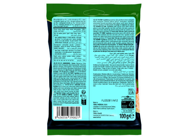 Trolli Halal Sour Glowworms 30x100g 