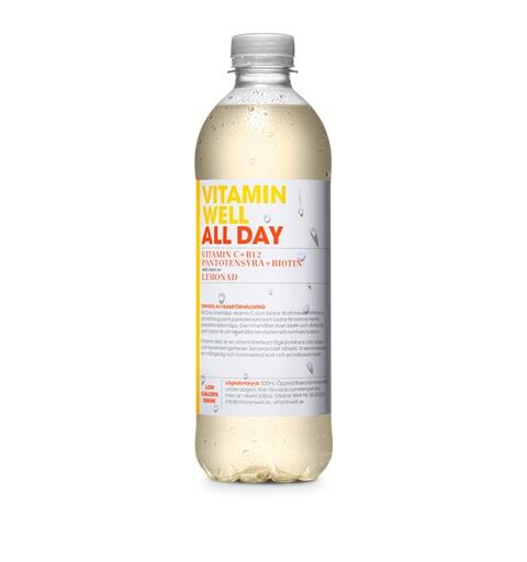 Vitamin Well All Day 50cl 1x12 Lemon