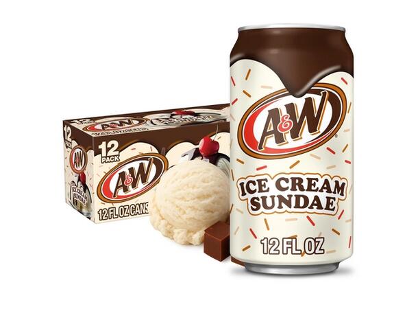 A&W Ice cream Sundae soda 355mlx12 