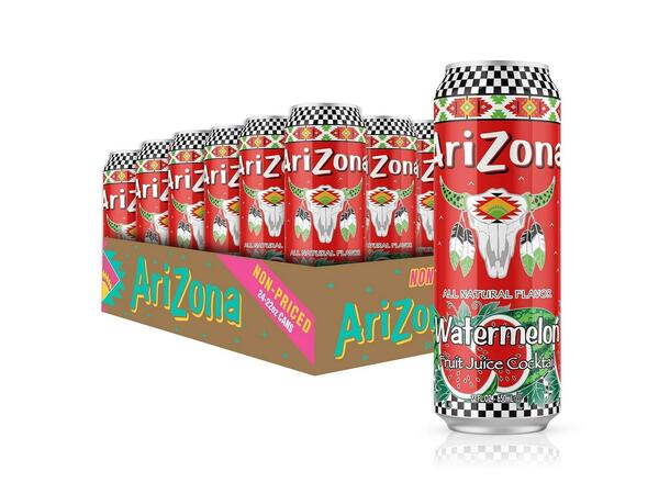 Arizona Watermelon Fruit Juice Cocktail - 24 cans / 22 oz 