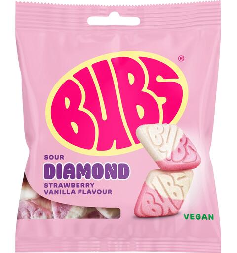 BUBS Strawberry Vanilla Diamond 155g 1x12