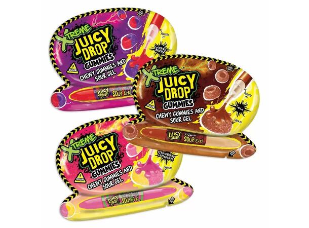 Bazooka Xtreme Juicy Drop Gummies 57g 1x12 