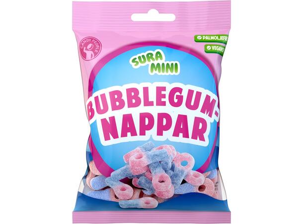 Bubblegumnappar Sura 70g 1x18 
