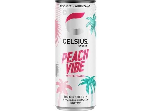 Celsius Peach Vibe 355ml 1x24 