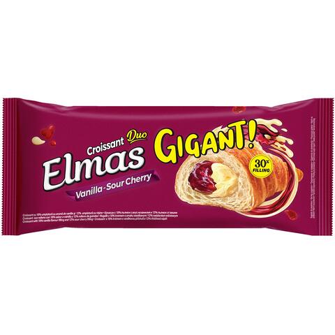 Croissant Elmas Gigant Vanilla- SourCherry 160G 1X12