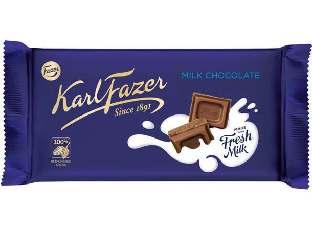 Karl Fazer Mjölkchoklad 145g 1x16 
