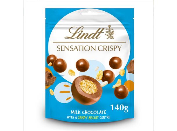 Lindt Crispy Sensation Milk Chocolate Crispy Bag 140g 1x10 