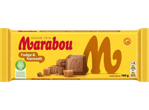 Marabou Fudge Havssalt 160g 1x15 