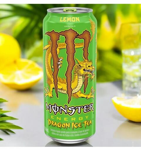 Monster Energy Dragon Tea Lemon 16 oz 1x24 Brazil