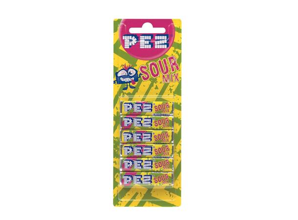 PEZ REFILL BLISTER 6  PACK SOUR 51g 1x18 