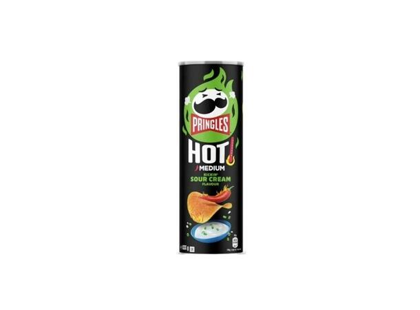 PRINGLES HOT KICKIN SOUR 165g 1x19 