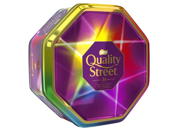 Quality Street Christmas Chocolate 813g Toffee and Cremes Tin 1x1 
