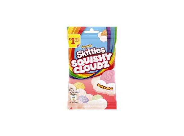 Skittles Squishy Clouds Fruit Treat Bag 70g 1x14 