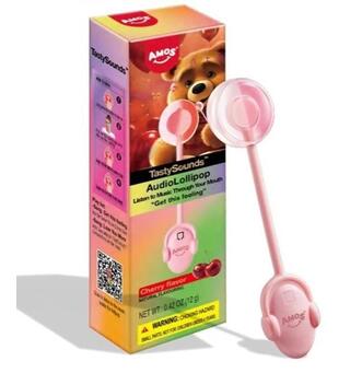 TastySounds Lollipop Cherry 12g 1x24