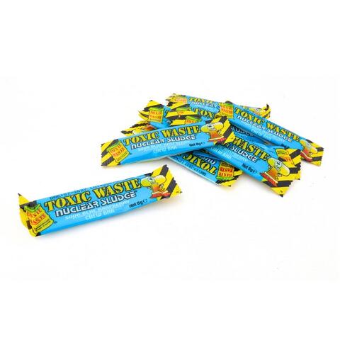 Toxic Waste Nuc. Sludge Blue Raspberry Raspberry Mini Chew Bars Bag 3kg
