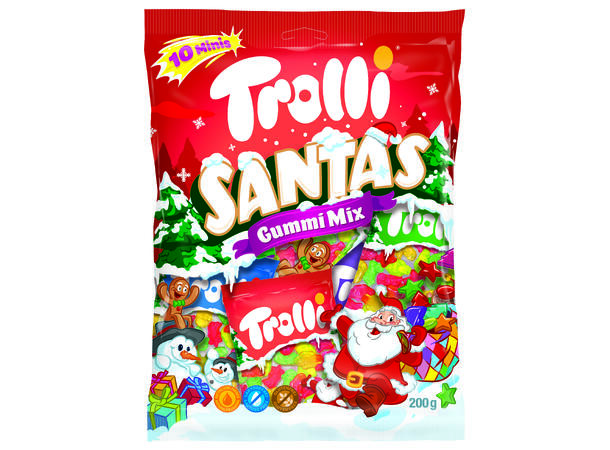 Trolli Santa's Gummy Mix 200g 1x8stk (10X20g) 