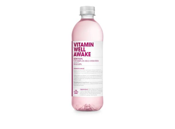 VITAMIN WELL AWAKE HALLON 50CL 1x12 Bringebær 