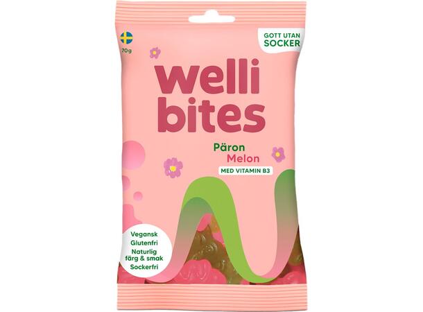 Wellibites Päron & Melon 70g 1x16 