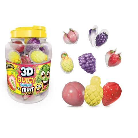 3D Juicy Gummy Fruit Burst 1x60 NB: INGEN STREKKODE P&#197; SINGLE PRODUKT