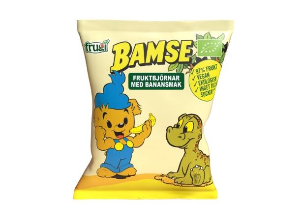 BAMSE Fruktbjörnar Banan 40g 1x10 