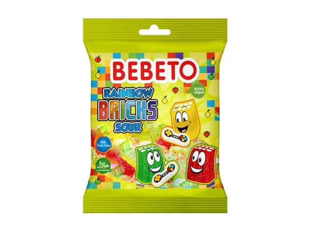 Bebeto Rainbow Sour Brick 1x12 