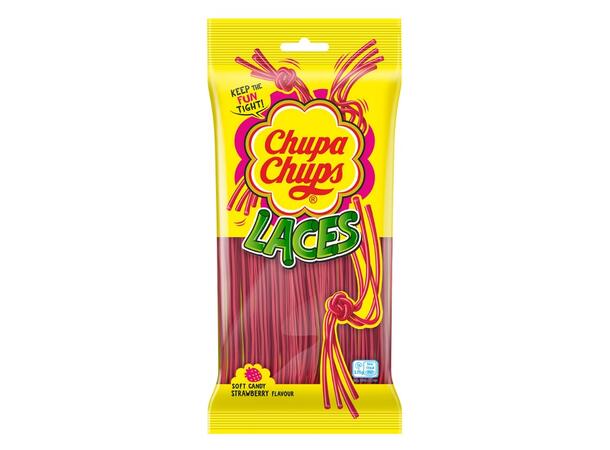 Chupa Chups Strawberry Laces Pack 90g 1x18 