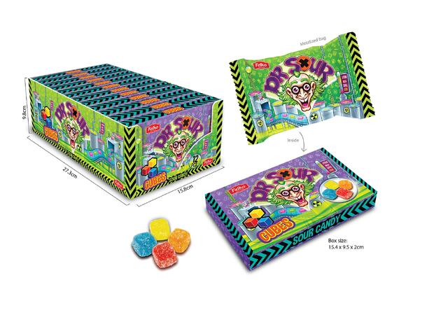 Dr. Sour - Cubes 90g - 12 pcs./display 