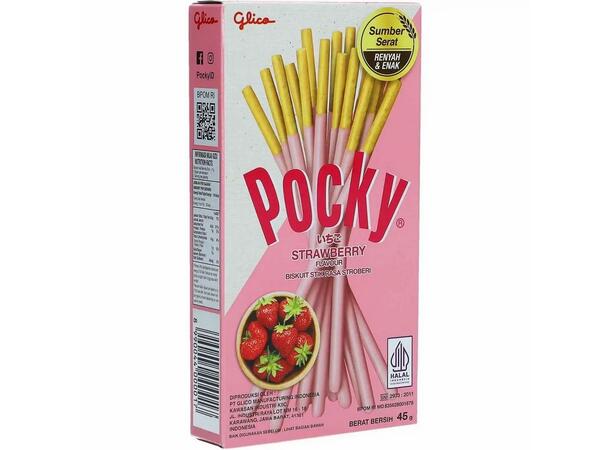 Glico Pocky Strawberry Flavour 45g 1x10 