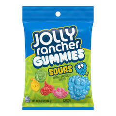 JOLLY RANCHER Gummies Sours Flavors Peg 6.5 oz 1x12