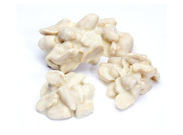 Jordnötscluster Vit Choklad 3kg - 126 kr/kg 