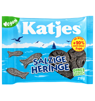 Katjes Salzige Heringe 210g - vegan 1x18