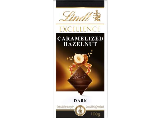 Lindt Excellence Caramel Hazelnut 100g 1x20 