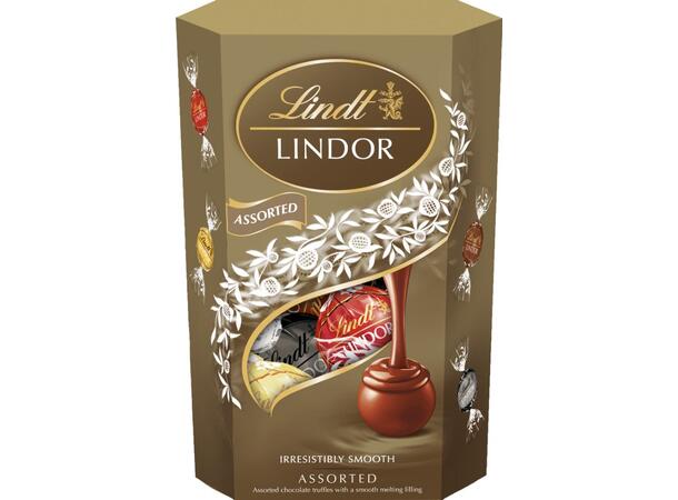 Lindt LINDOR Assorted Cornet 200g 1x8 