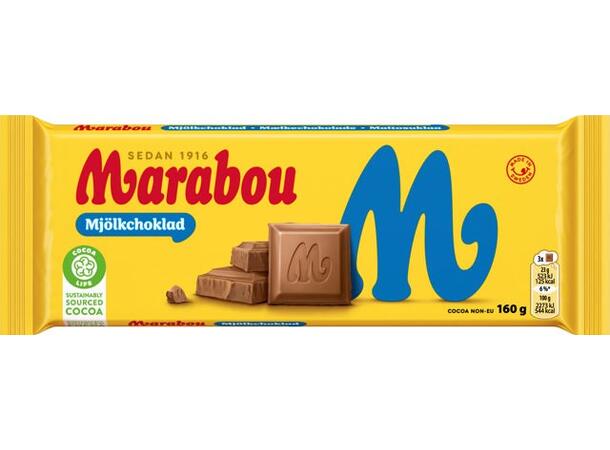 Marabou Mjölkchoklad 160g 1x16 