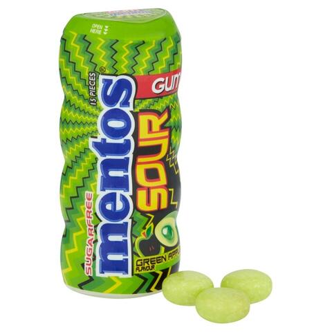 Mentos Sour Gum Apple Flavour 30g 1x10