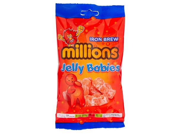 Millions Iron Brew Jelly Babies Bag 150g 1x10 