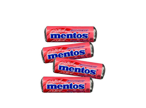 Mini Mentos Jordgubb 4kg - 112 kr/kg 