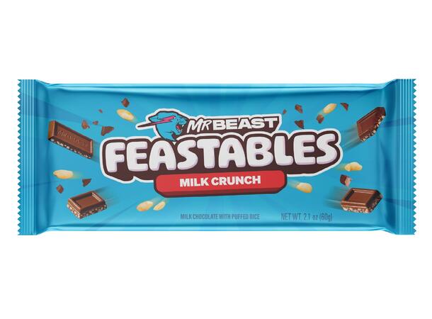 Mr Beast Feastables Milk Crunch 60g 1x10 