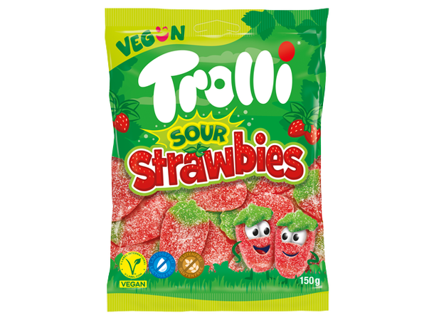SUPERDEAL -Trolli Sour Strawbies 21x150g 