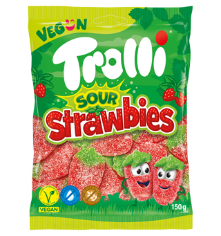 SUPERDEAL -Trolli Sour Strawbies 21x150g