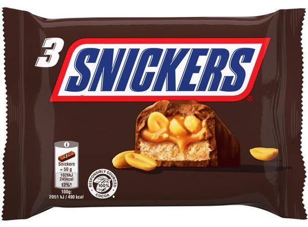 Snickers 3x50g 1x34 