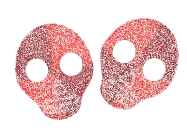 Sour Blueberry Raspberry Skull 4K 