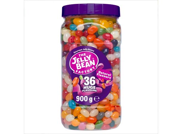 The Jelly Bean Factory 36 Huge Gourmet Jelly Beans Jar 900g 1x1 