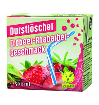 Thirst quencher Strawberry-Rhubarb drink 500 ml 1x12