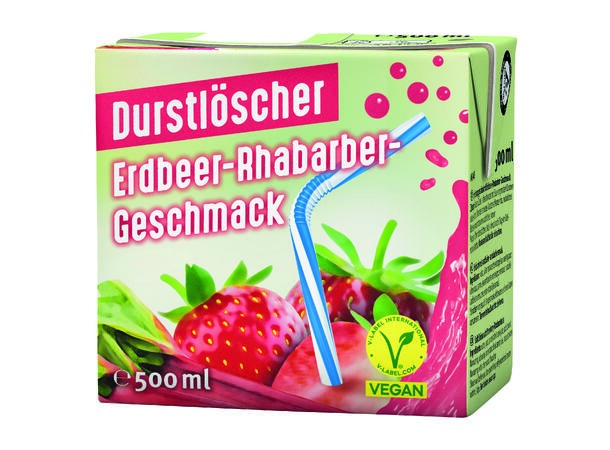Thirst quencher Strawberry-Rhubarb drink 500 ml 1x12 