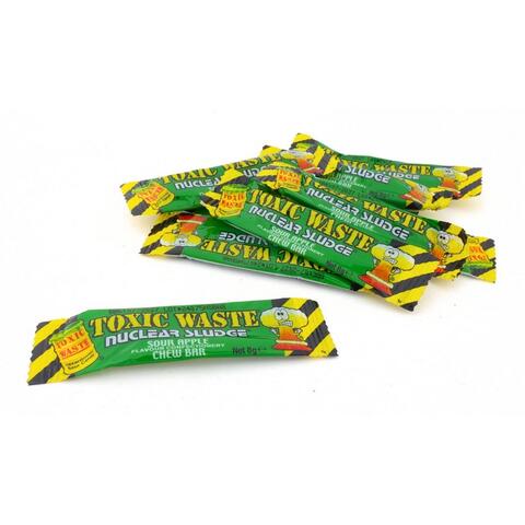 Toxic Waste Nuclear Sludge Sour Apple Mini Chew Bars Bag 3kg