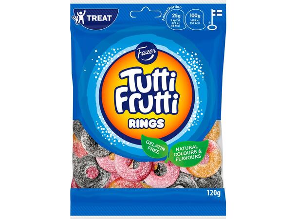 Tutti Frutti Rings 120g 1x24 